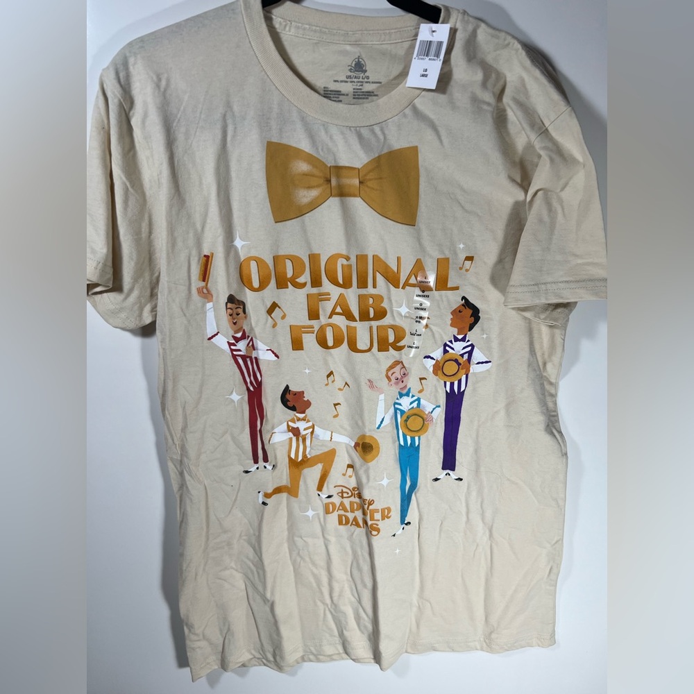 Disney‎ Parks dapper Dan original Fab Four graphic tee size L large